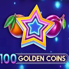 100 Golden Coins online game logo by Amusnet Interactive on flagmancasinoo.com