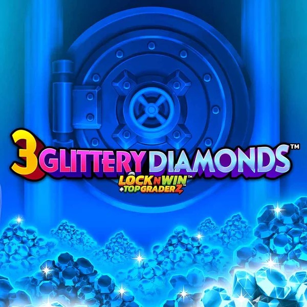 3 Glittery Diamonds logo by PearFiction Studios at Flagman Casino