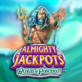 Almighty Jackpots – Realm of Poseidon logo by Novomatic Flagman Casino