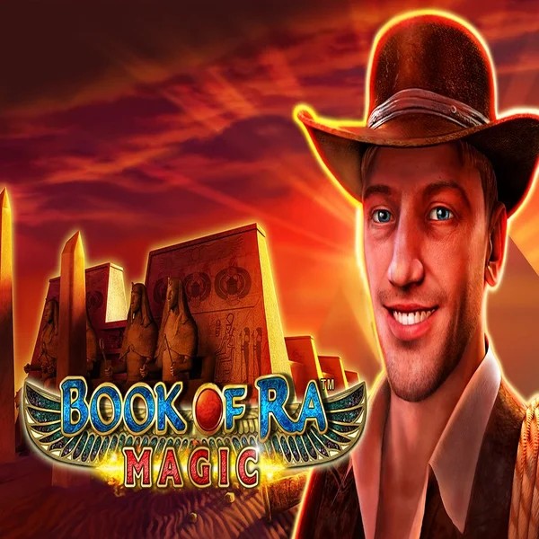 Slots logo of Book of Ra Magic from Greentube at Flagman Casino