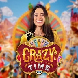 Crazy Time logo – Live Casino by Evolution at Flagman Casino