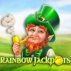 Rainbow Jackpots logo by Red Tiger Gaming at Flagman Casino