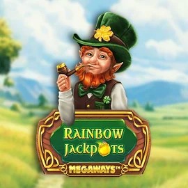 Rainbow Jackpots Megaways slot visual from Red Tiger Gaming available on flagmancasinoo.com