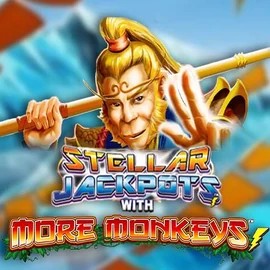 Official Jackpots logo: Stellar Jackpots with More Monkeys by Lightning Box Game at Flagman Casino