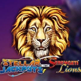 Stellar Jackpots with Serengeti Lions slot visual from Lightning Box Game available on flagmancasinoo.com
